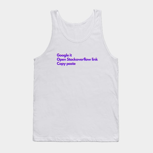 Google / Stackoverflow / Copy & Paste - colorful Tank Top by janvandenenden